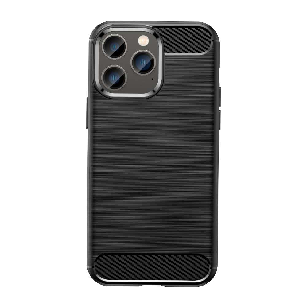 TPU Hülle für Apple iPhone 14 PRO Carbon Fiber Skin Brushed Schutzcover Case