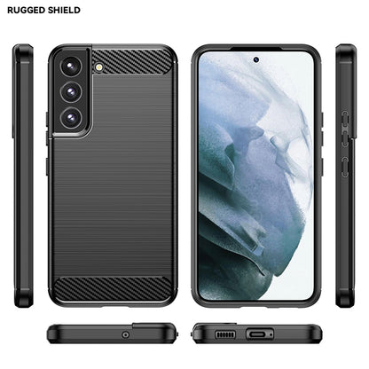 TPU Hülle für Samsung Galaxy S22 PLUS Carbon Fiber Skin Brushed Schutzcover Case