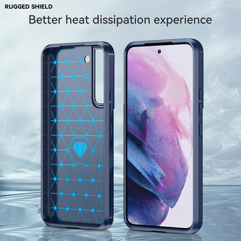 TPU Hülle für Samsung Galaxy S22 PLUS Carbon Fiber Skin Brushed Schutzcover Case