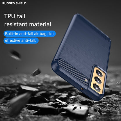TPU Hülle für Samsung Galaxy S22 PLUS Carbon Fiber Skin Brushed Schutzcover Case