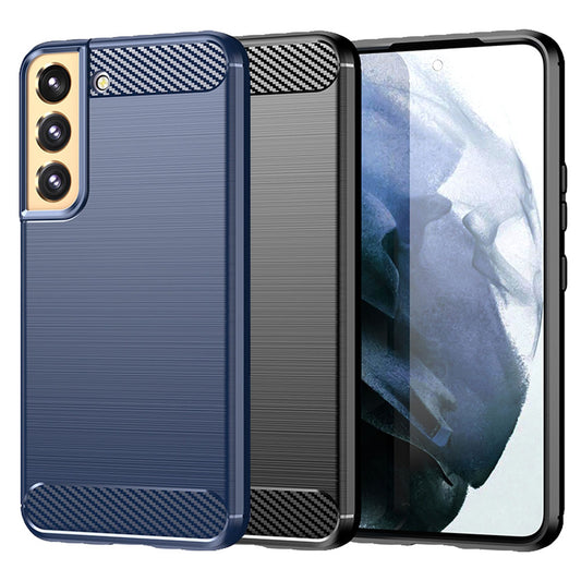 TPU Hülle für Samsung Galaxy S22 PLUS Carbon Fiber Skin Brushed Schutzcover Case