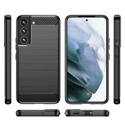 TPU Hülle für Samsung Galaxy S23 PLUS Carbon Fiber Skin Brushed Schutzcover Case