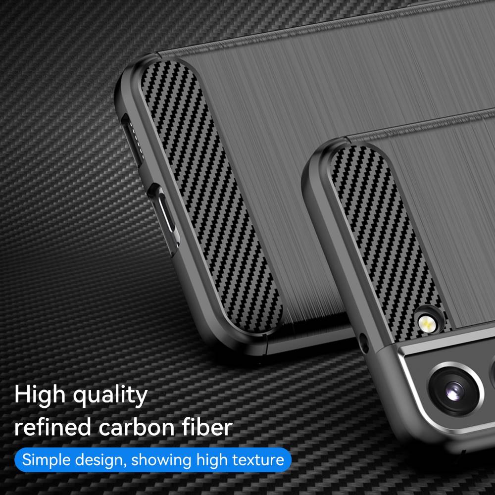 TPU Hülle für Samsung Galaxy S23 PLUS Carbon Fiber Skin Brushed Schutzcover Case