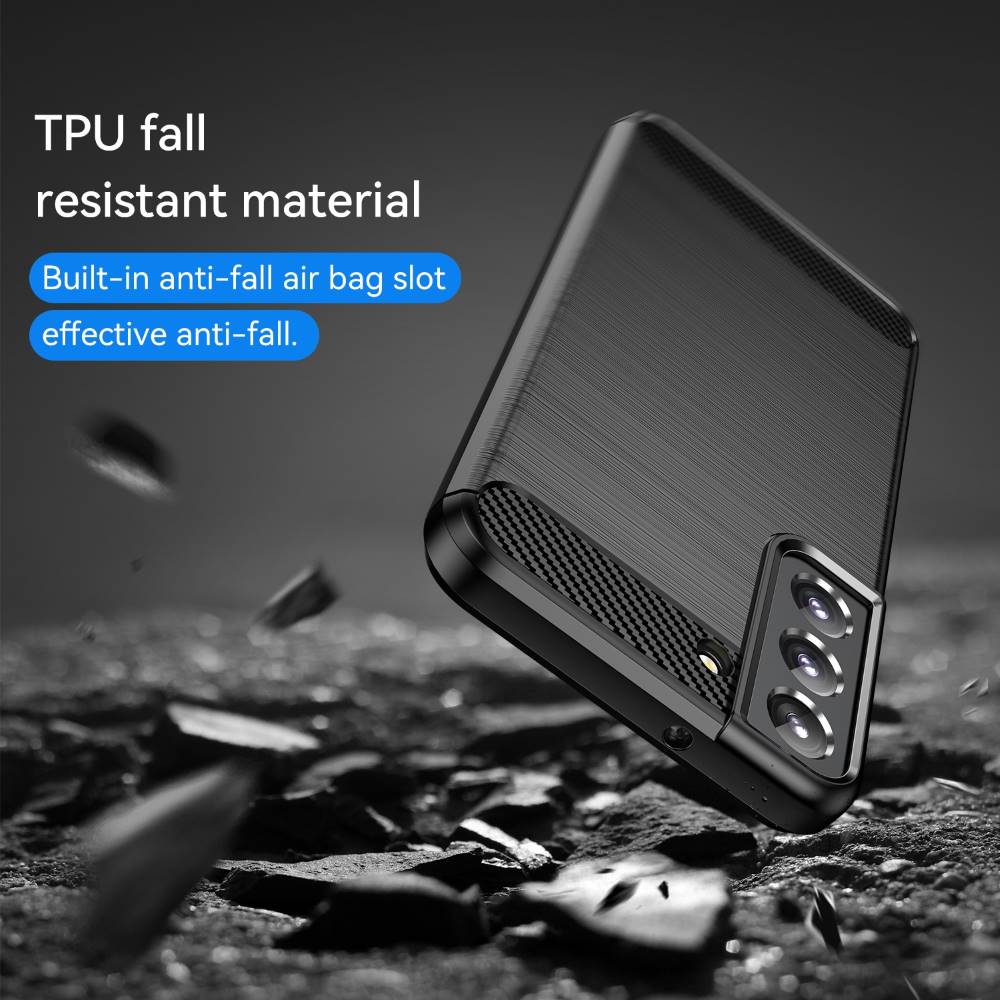 TPU Hülle für Samsung Galaxy S23 PLUS Carbon Fiber Skin Brushed Schutzcover Case