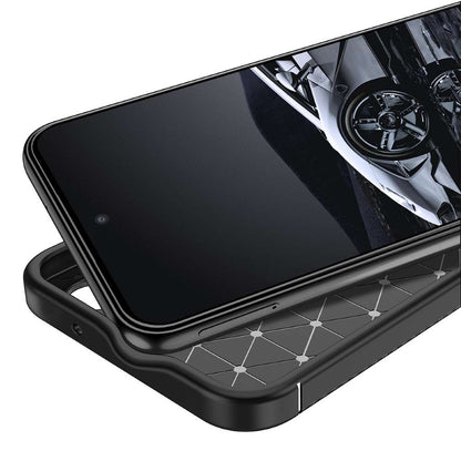 TPU Hülle für Samsung Galaxy S23 Carbon Fiber Muster Shockproof Back Cover Case