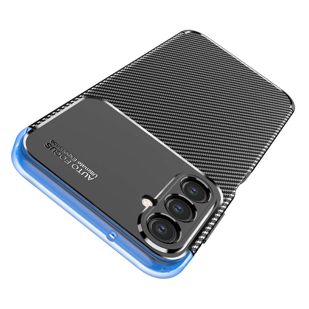 TPU Hülle für Samsung Galaxy A14 Carbon Fiber Muster Shockproof Back Cover Case