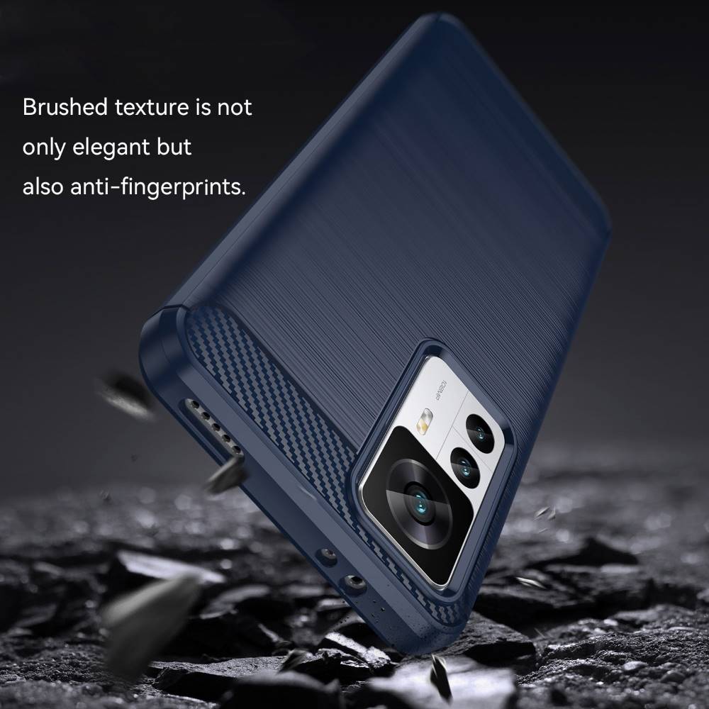 TPU Hülle für Xiaomi 12T 12T PRO Carbon Fiber Skin Brushed Schutzcover Case