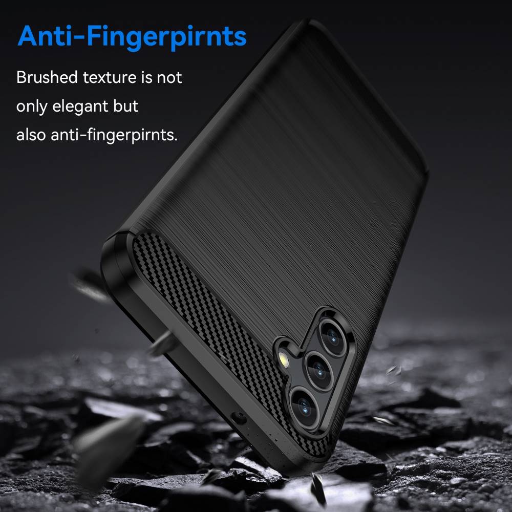 TPU Hülle für Samsung Galaxy A14 Carbon Fiber Skin Brushed Schutzcover Soft Case