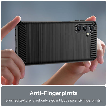 TPU Hülle für Samsung Galaxy A14 Carbon Fiber Skin Brushed Schutzcover Soft Case