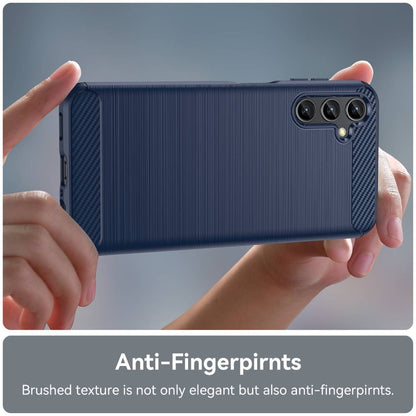 TPU Hülle für Samsung Galaxy A14 Carbon Fiber Skin Brushed Schutzcover Soft Case