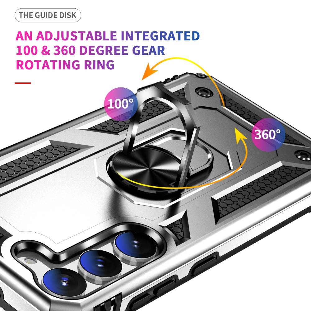 Outdoor Hülle für Samsung Galaxy S23 TPU PC Hybrid Sergeant Armor Ring Cover