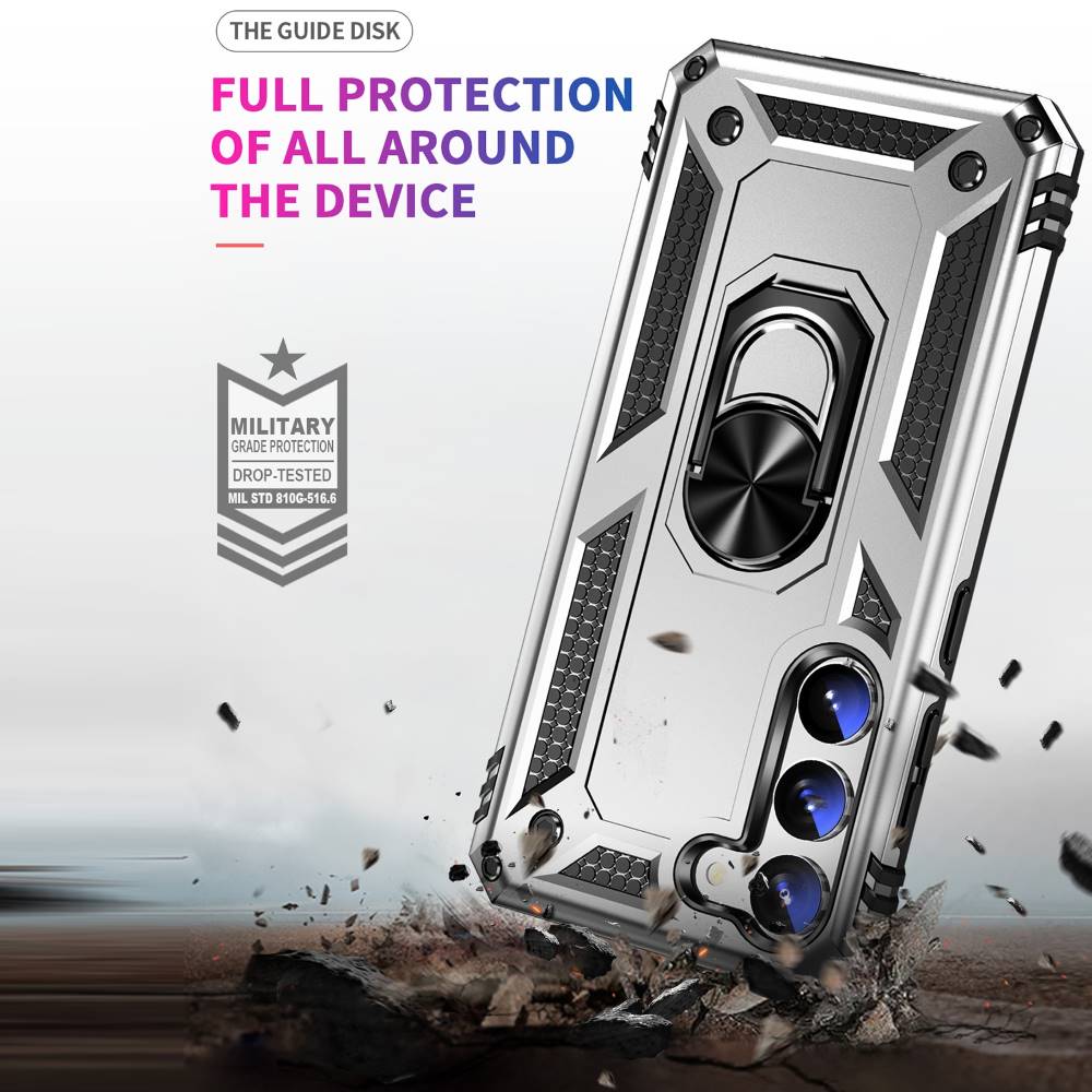 Outdoor Hülle für Samsung Galaxy S23 TPU PC Hybrid Sergeant Armor Ring Cover