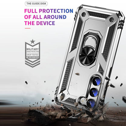 Outdoor Hülle für Samsung Galaxy S23 TPU PC Hybrid Sergeant Armor Ring Cover