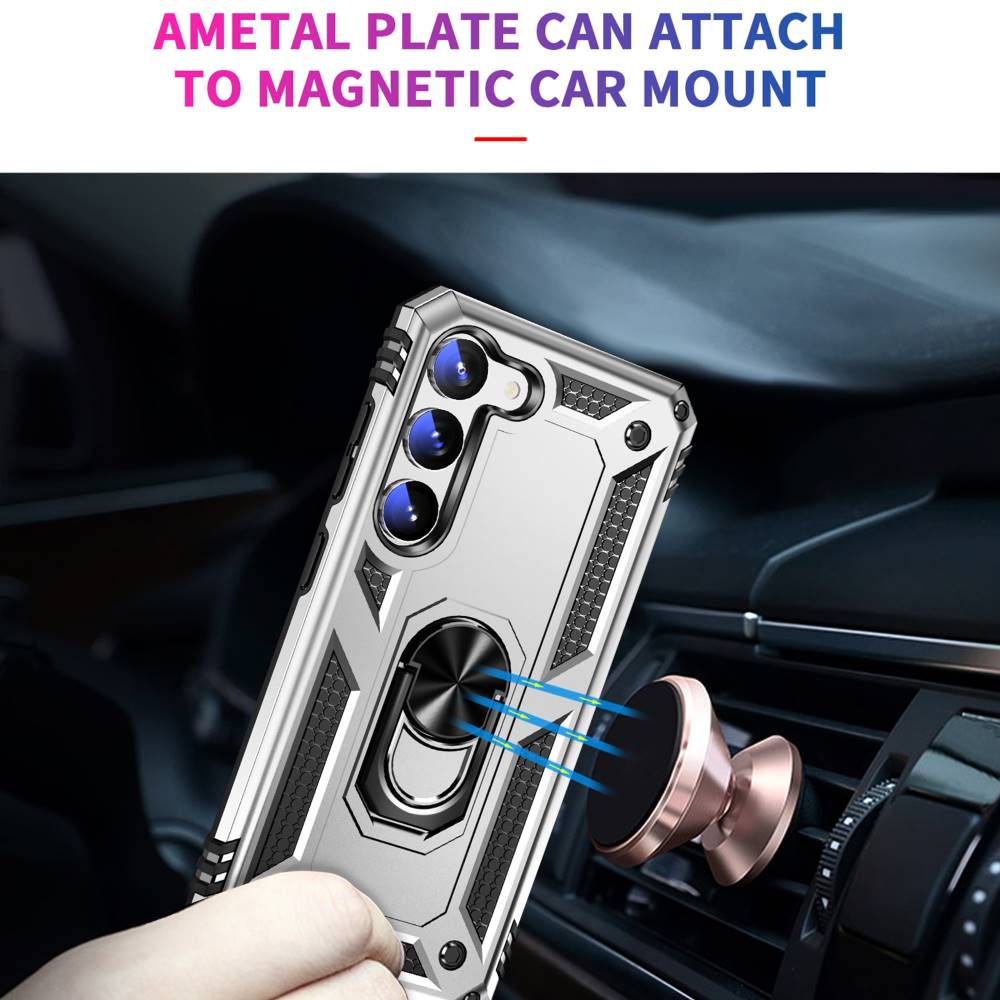 Outdoor Hülle für Samsung Galaxy S23 TPU PC Hybrid Sergeant Armor Ring Cover