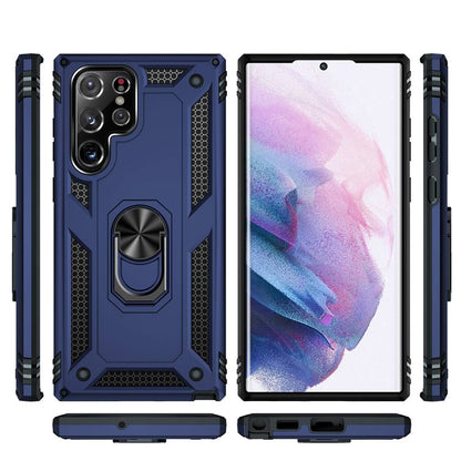 Outdoor Hülle für Samsung Galaxy S23 ULTRA TPU PC Hybrid Sergeant Armor Cover