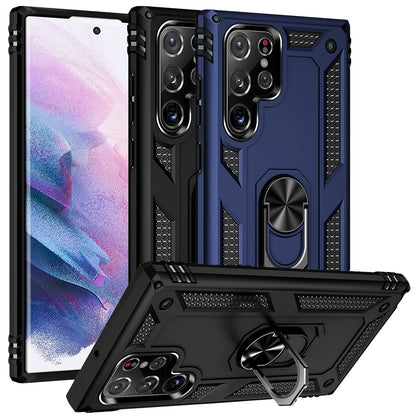 Outdoor Hülle für Samsung Galaxy S23 ULTRA TPU PC Hybrid Sergeant Armor Cover