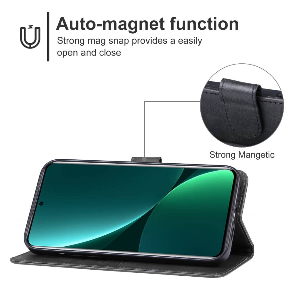 Handy Tasche für Xiaomi 13 PRO Wallet Magnet Klappetui Schutzhülle Kartenfach