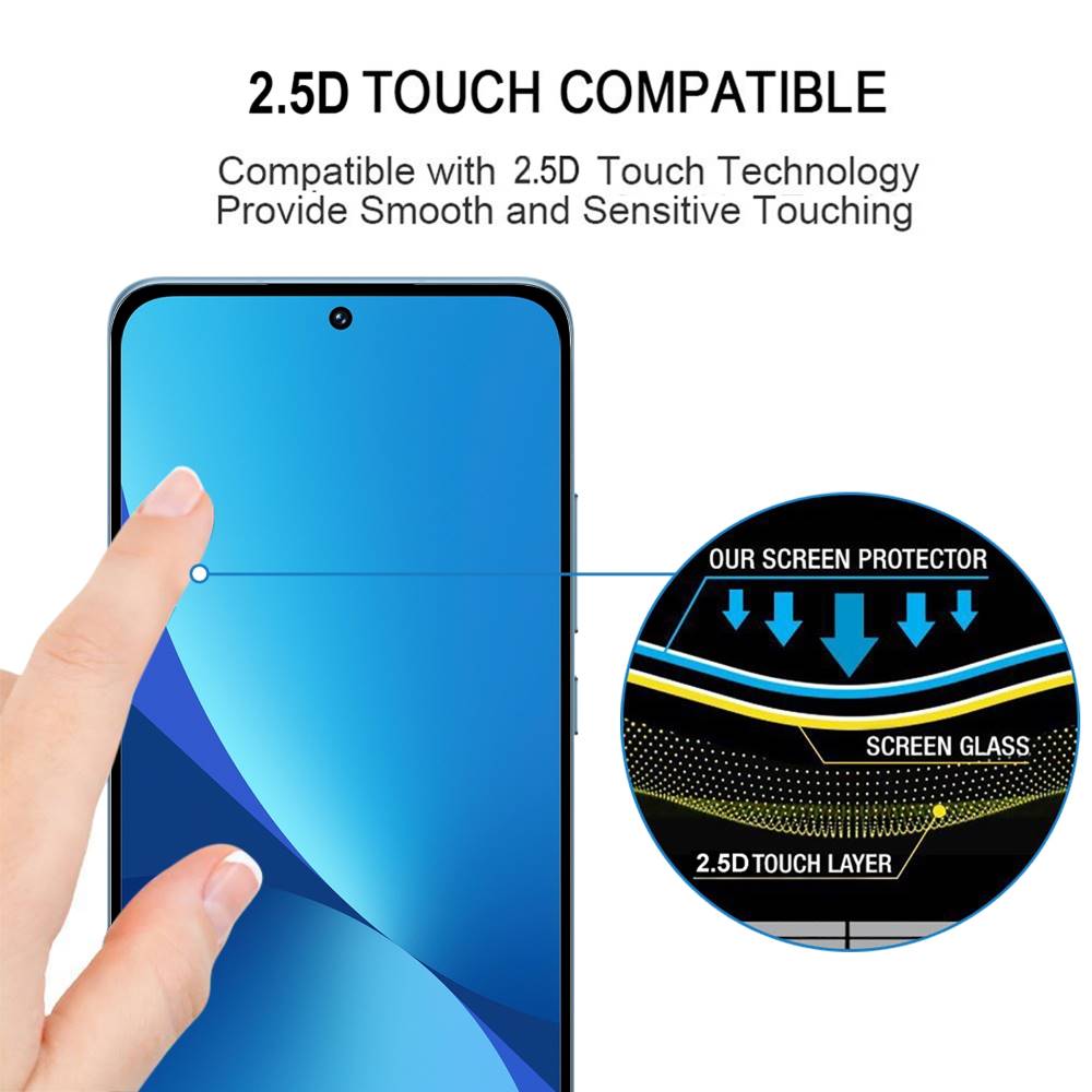 Schutzglas für Xiaomi 13 Full Cover Full Glue Tempered Glass Schutzfolie Film
