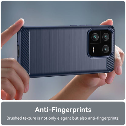 TPU Hülle für Xiaomi 13 PRO Carbon Fiber Skin Brushed Schutz Backcover Soft Case
