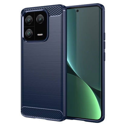 TPU Hülle für Xiaomi 13 PRO Carbon Fiber Skin Brushed Schutz Backcover Soft Case