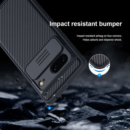 NILLKIN Hybrid Hülle für Google Pixel 7 Camshield Pro Case Schutz PC Handy Cover