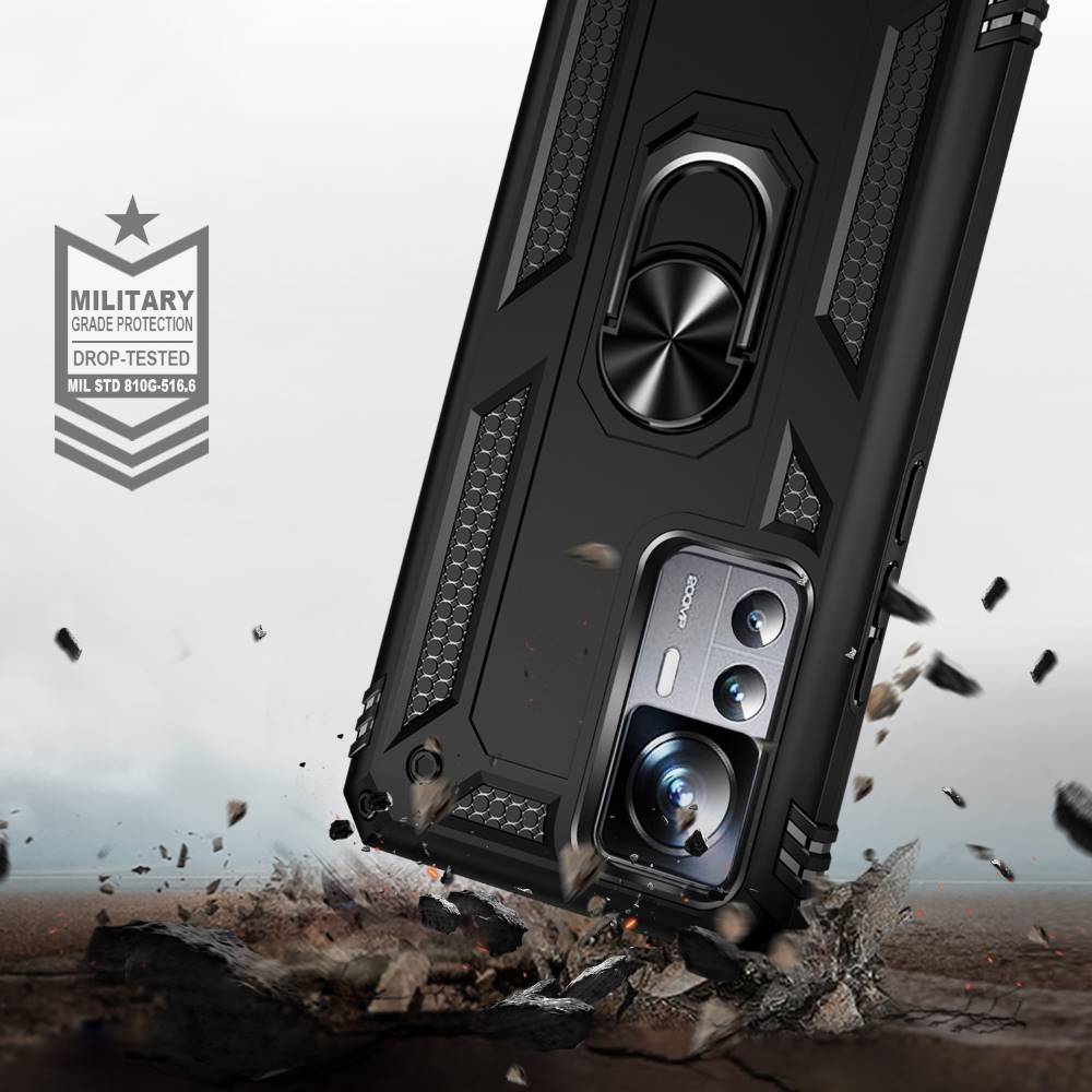 Outdoor Hülle für Xiaomi 12T 12T PRO TPU PC Hybrid Sergeant Armor Ring Cover