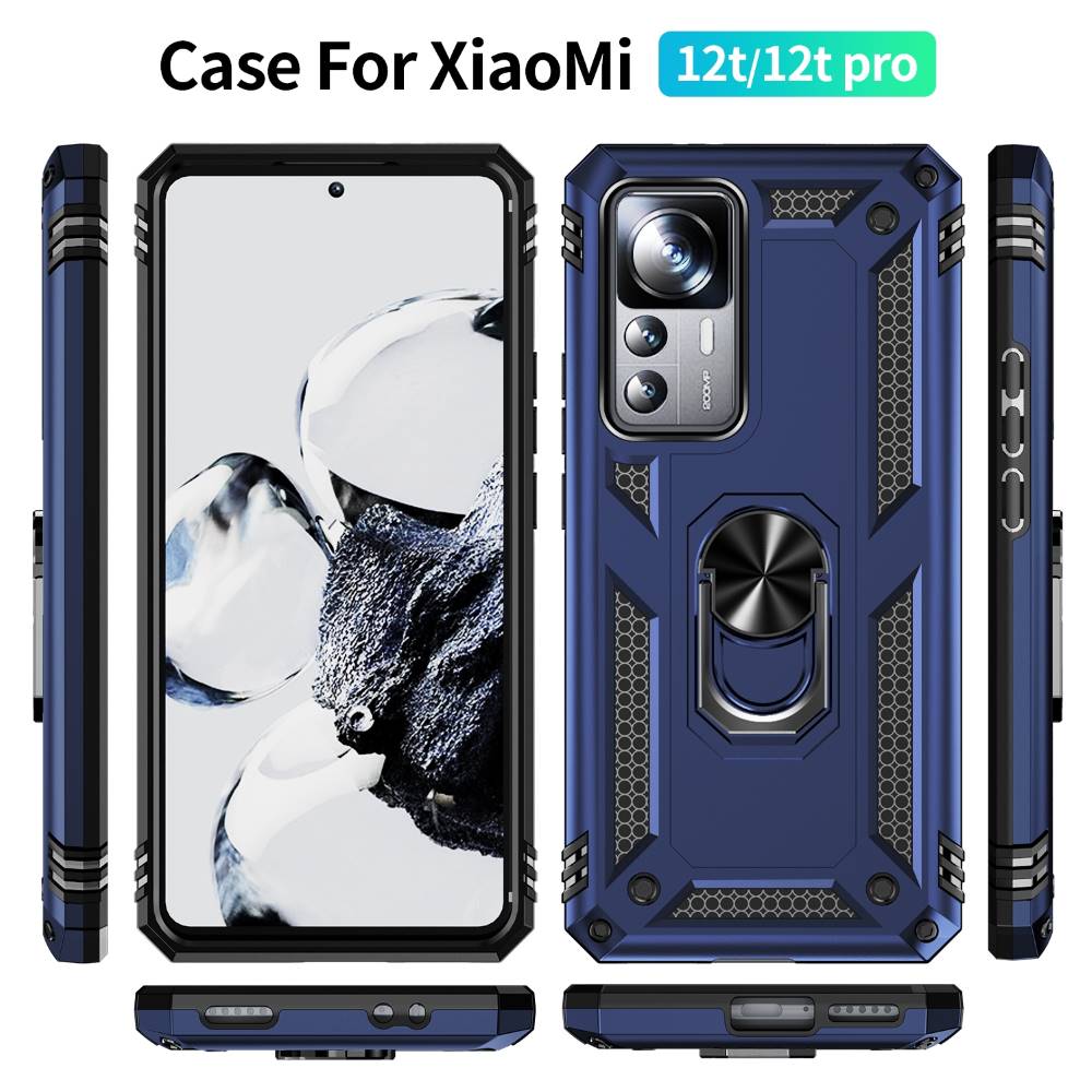 Outdoor Hülle für Xiaomi 12T 12T PRO TPU PC Hybrid Sergeant Armor Ring Cover