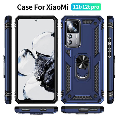 Outdoor Hülle für Xiaomi 12T 12T PRO TPU PC Hybrid Sergeant Armor Ring Cover