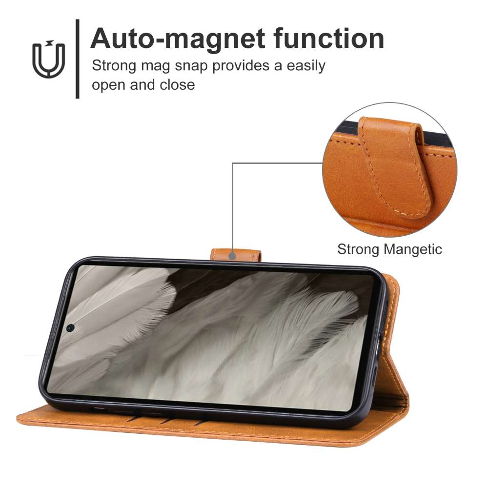 Handy Tasche für Google Pixel 7a Wallet Magnet Klappetui Hülle Kartenfach Case