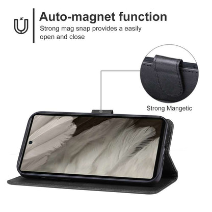 Handy Tasche für Google Pixel 7a Wallet Magnet Klappetui Hülle Kartenfach Case