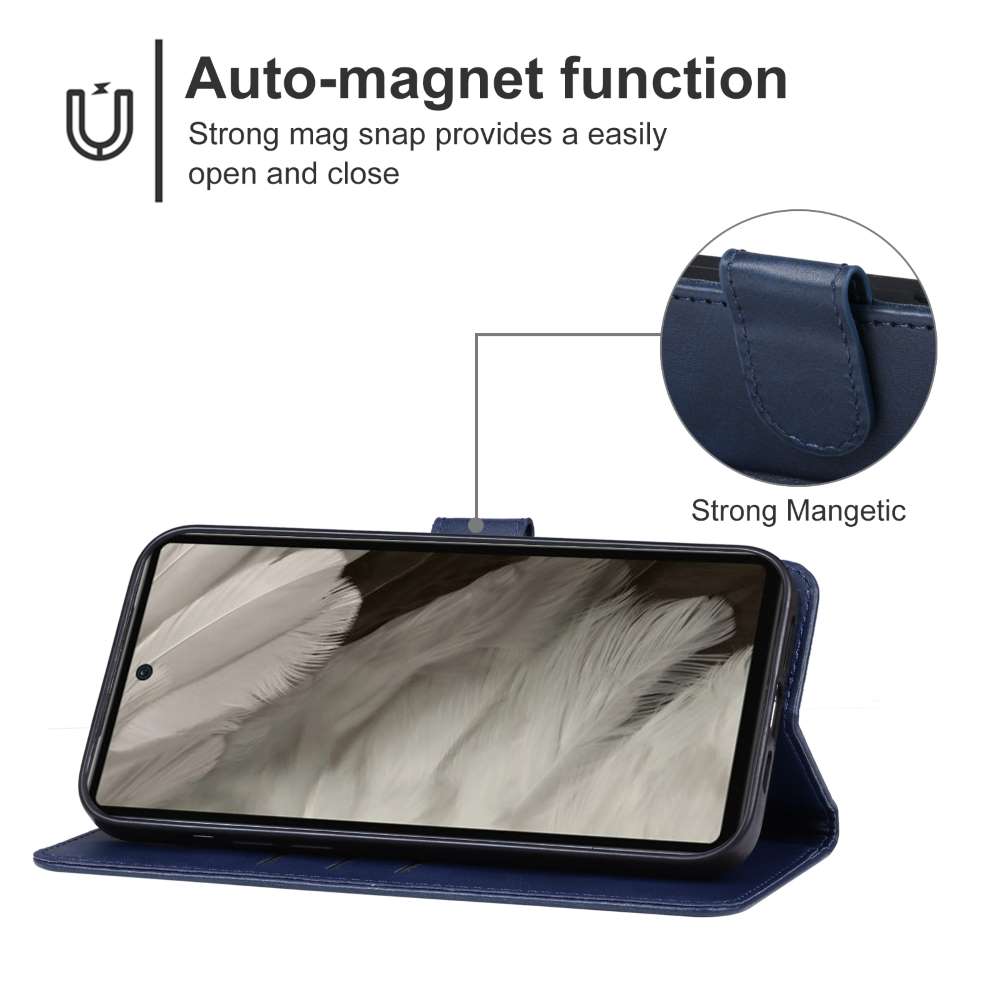 Handy Tasche für Google Pixel 7a Wallet Magnet Klappetui Hülle Kartenfach Case