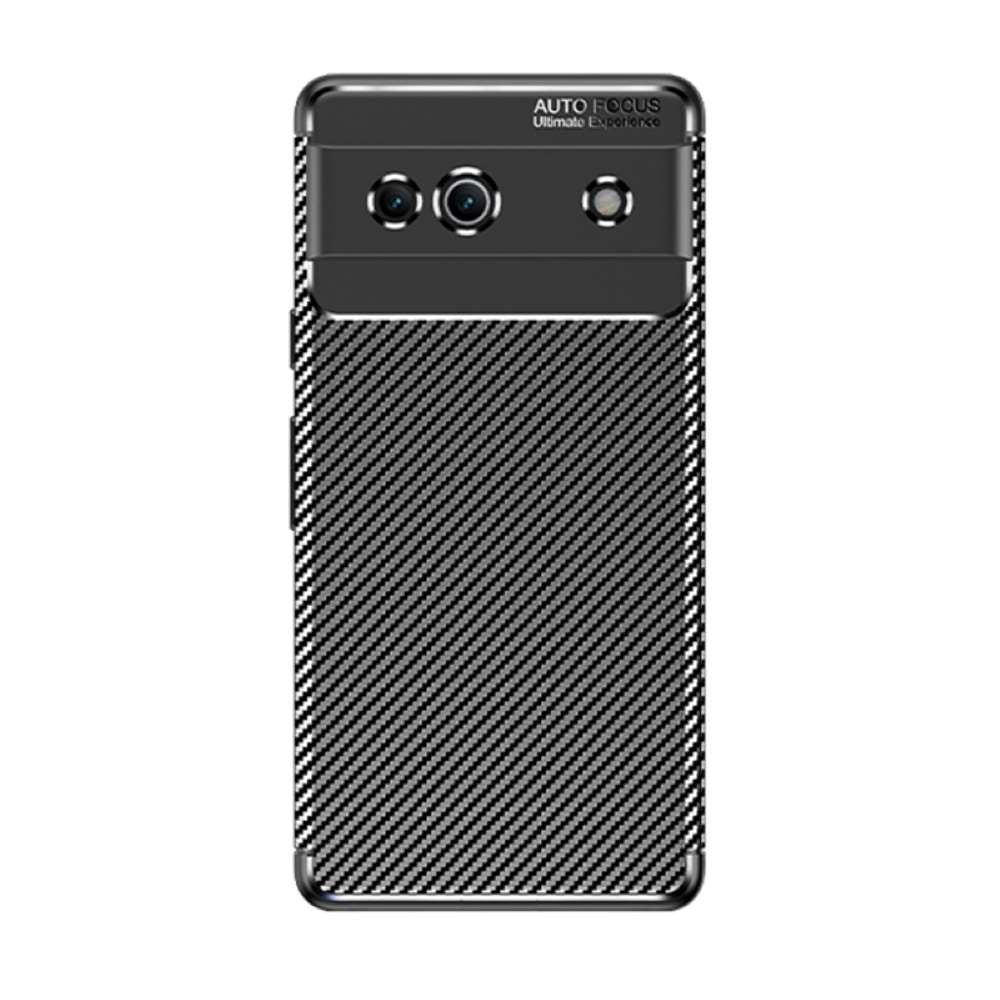 TPU Hülle für Google Pixel 7a Carbon Fiber Muster Shockproof Back Cover Case