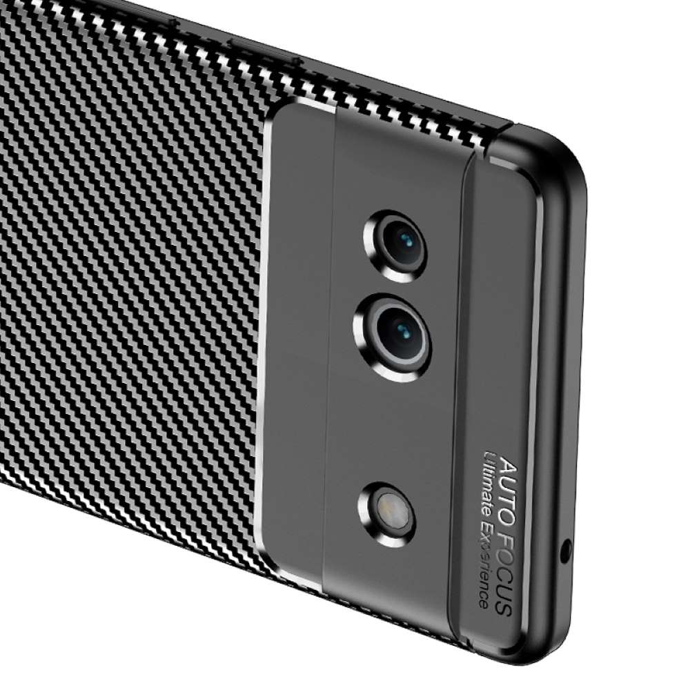 TPU Hülle für Google Pixel 7a Carbon Fiber Muster Shockproof Back Cover Case