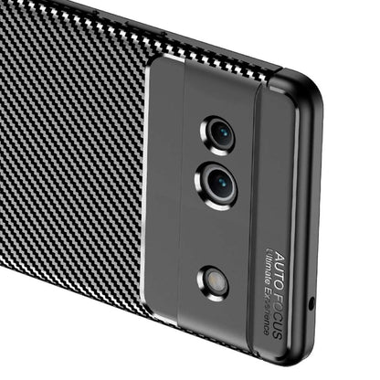 TPU Hülle für Google Pixel 7a Carbon Fiber Muster Shockproof Back Cover Case