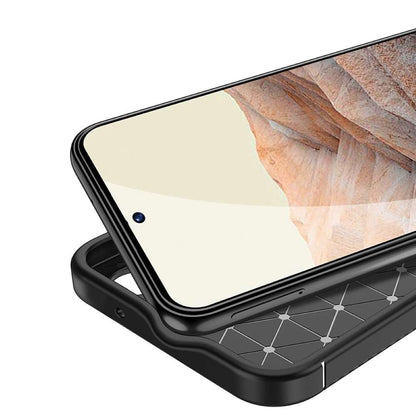 TPU Hülle für Google Pixel 7a Carbon Fiber Muster Shockproof Back Cover Case