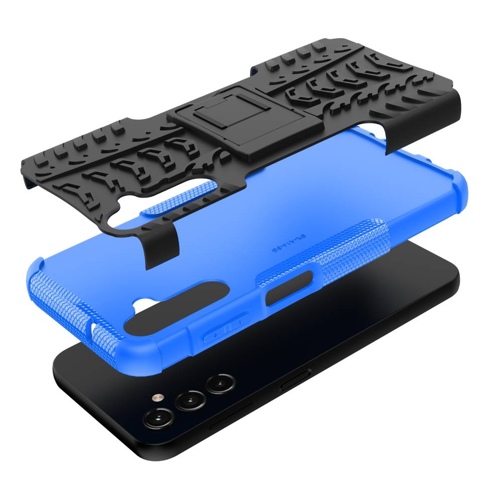 Outdoor Hülle für Samsung Galaxy A14 Tire Rutschfest Kickstand PC TPU Cover Case