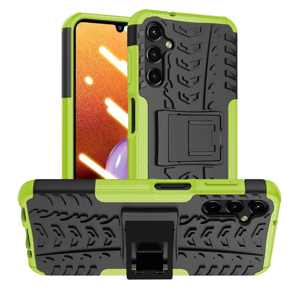 Outdoor Hülle für Samsung Galaxy A14 Tire Rutschfest Kickstand PC TPU Cover Case