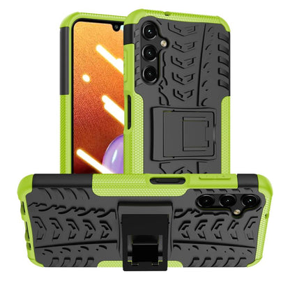 Outdoor Hülle für Samsung Galaxy A14 Tire Rutschfest Kickstand PC TPU Cover Case
