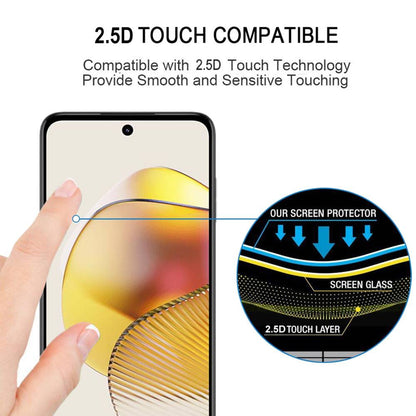 Schutzglas für Motorola Moto G73 Full Cover Full Glue Tempered Glass Folie Film
