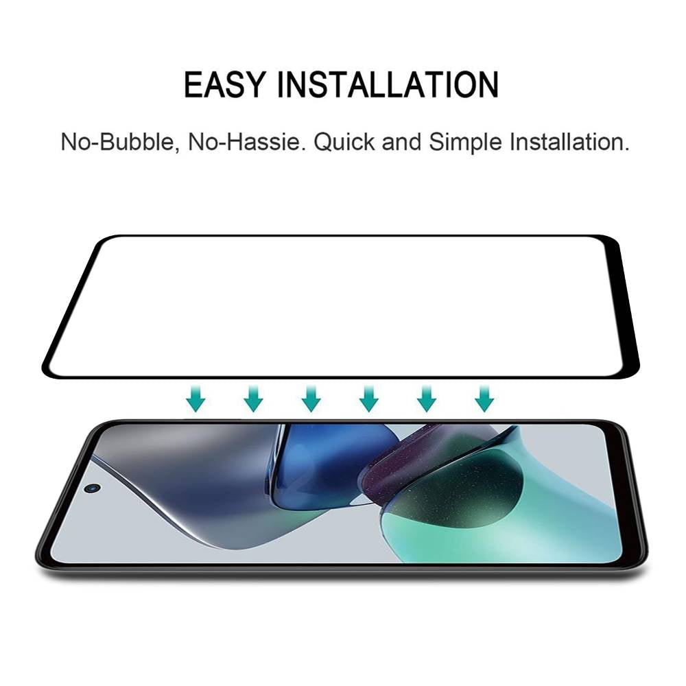 Schutzglas für Motorola Moto G23 Full Cover Full Glue Tempered Glass Folie Film