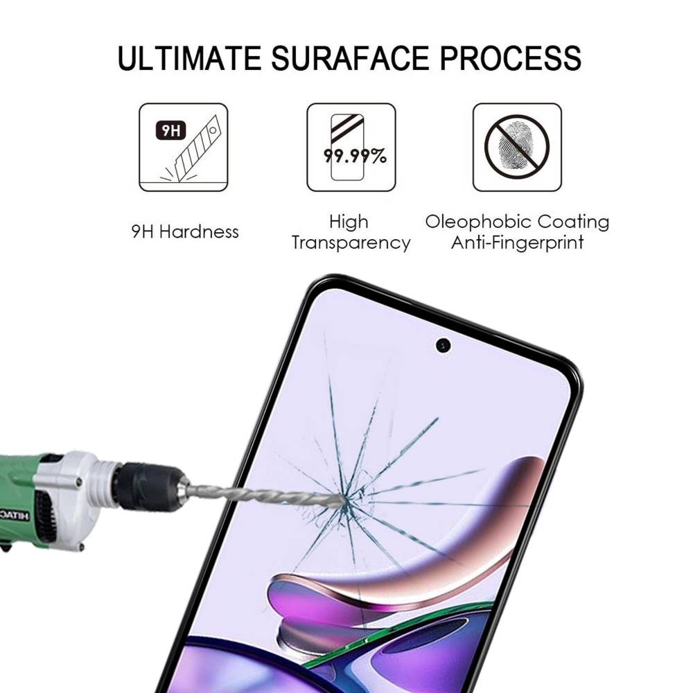 Schutzglas für Motorola Moto G13 Full Cover Full Glue Tempered Glass Folie Film