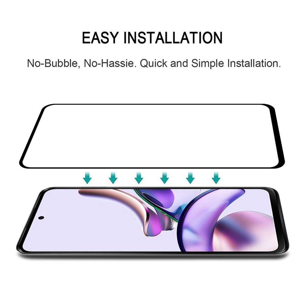 Schutzglas für Motorola Moto G13 Full Cover Full Glue Tempered Glass Folie Film