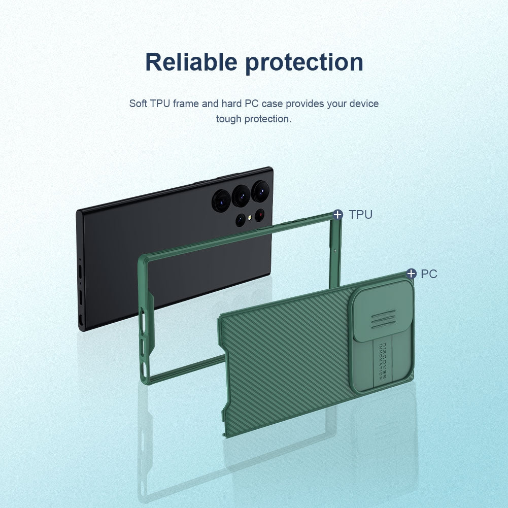 NILLKIN Hybrid Hülle für Samsung Galaxy S23 ULTRA Camshield Pro Case Handy Cover
