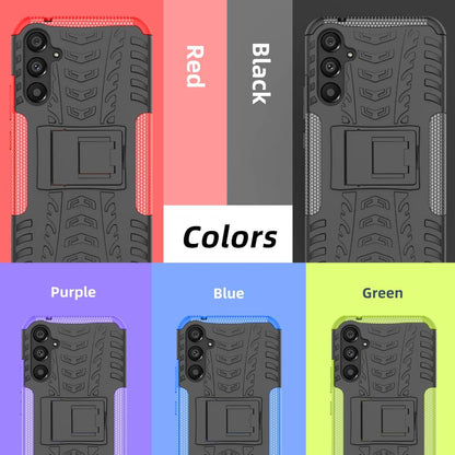 Outdoor Hülle für Samsung Galaxy A34 Tire Rutschfest Kickstand PC TPU Cover Case