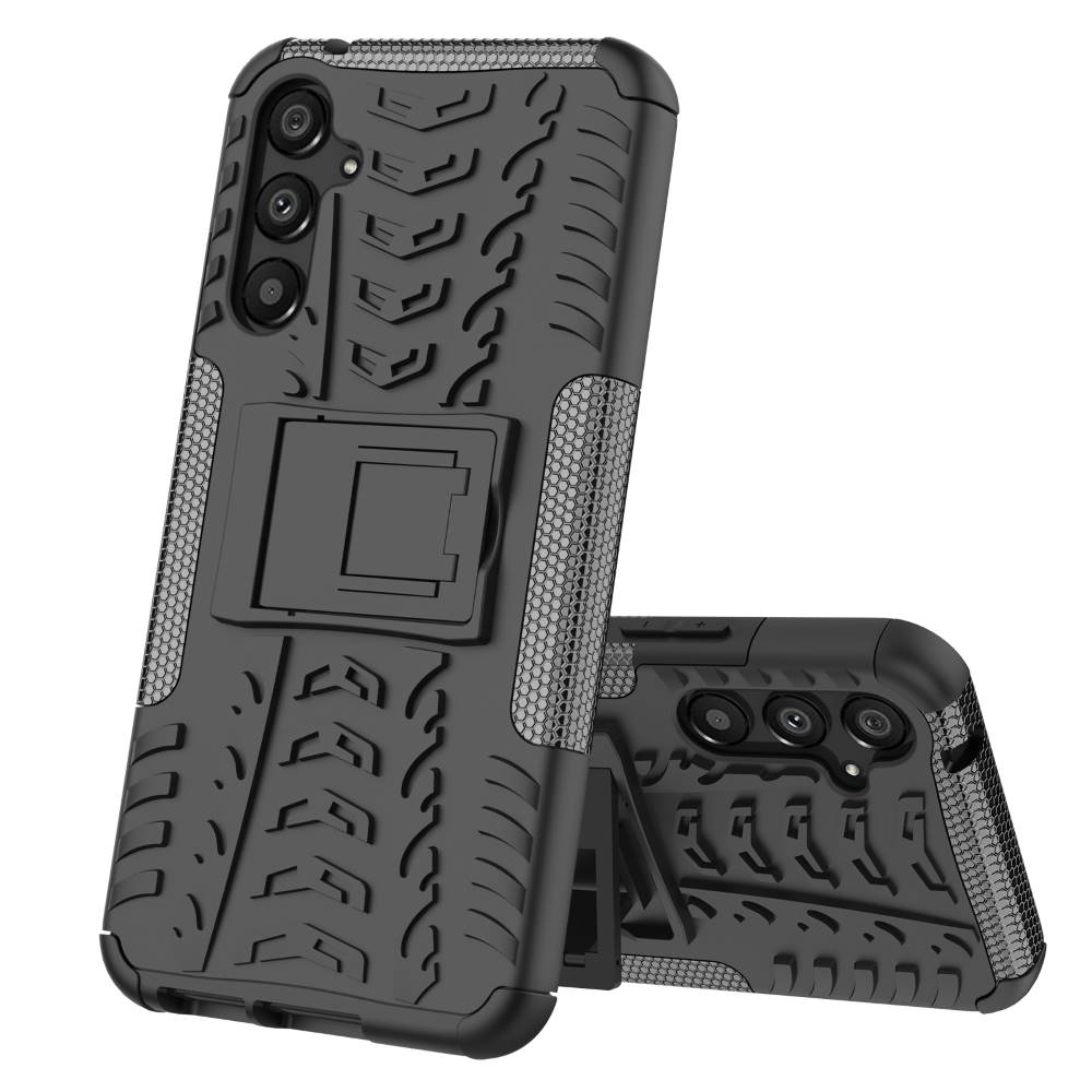Outdoor Hülle für Samsung Galaxy A34 Tire Rutschfest Kickstand PC TPU Cover Case
