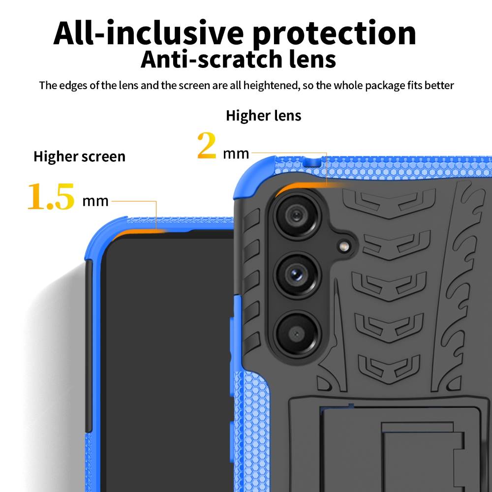 Outdoor Hülle für Samsung Galaxy A54 Tire Rutschfest Kickstand PC TPU Cover Case