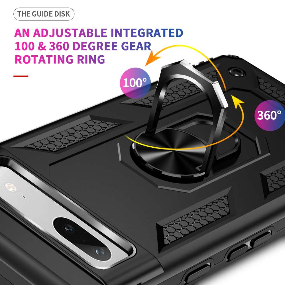 Outdoor Hülle für Google Pixel 7a TPU PC Hybrid Sergeant Armor Ring Cover Case
