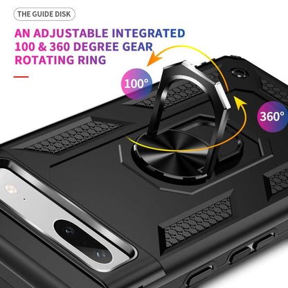 Outdoor Hülle für Google Pixel 7a TPU PC Hybrid Sergeant Armor Ring Cover Case