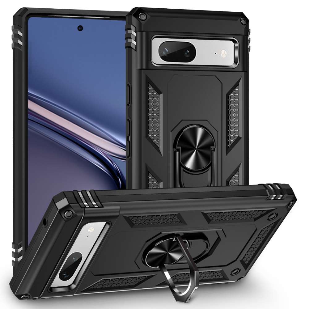 Outdoor Hülle für Google Pixel 7a TPU PC Hybrid Sergeant Armor Ring Cover Case