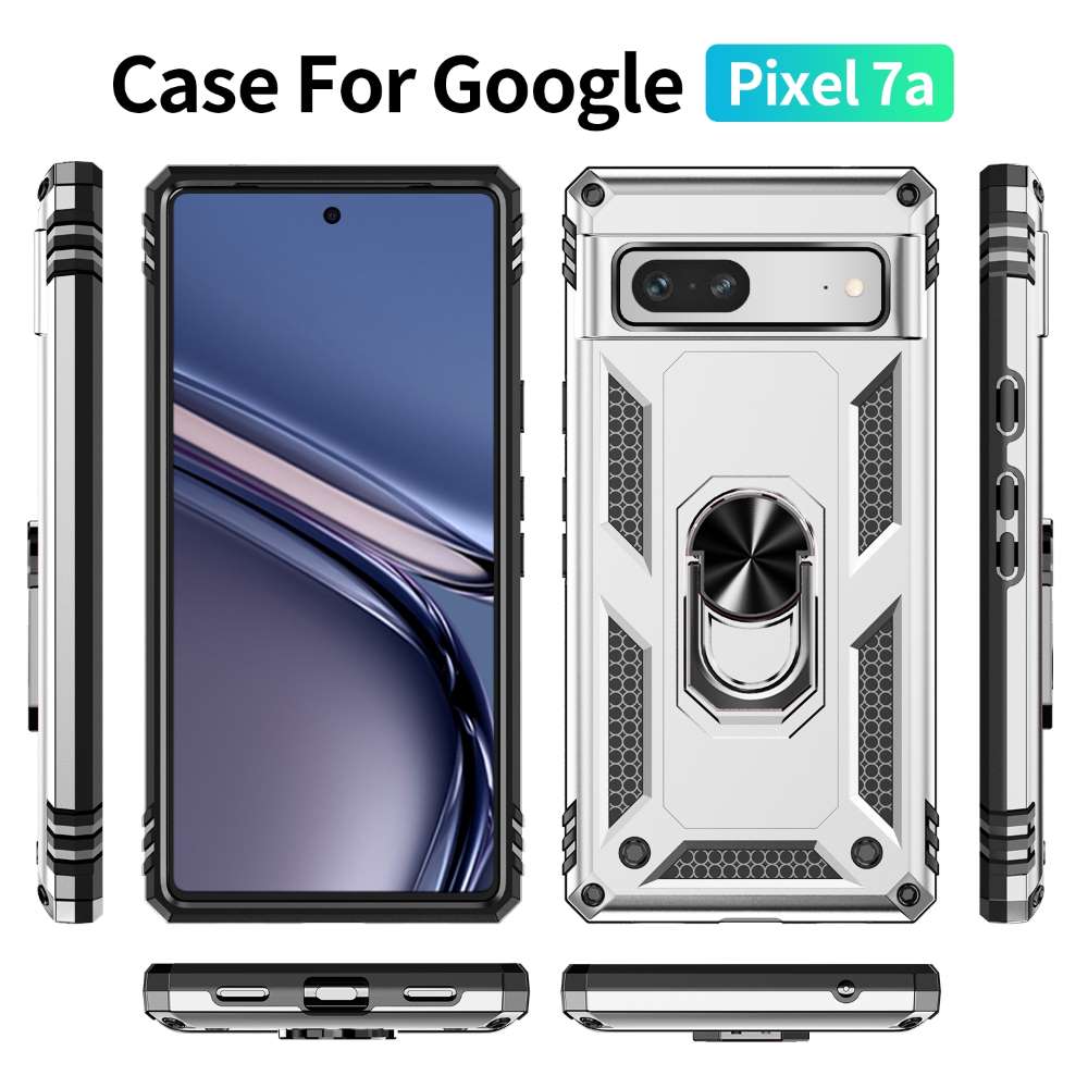 Outdoor Hülle für Google Pixel 7a TPU PC Hybrid Sergeant Armor Ring Cover Case
